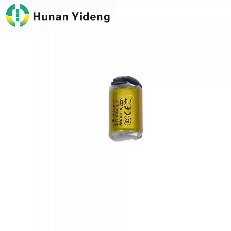 08120 3.7V 60mAh Li Polymer Cylindrical Battery