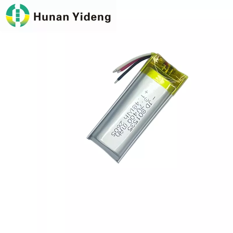 3.7V 600mAh 801535 Flat Lithium Polymer Rechargeable Lipo Battery