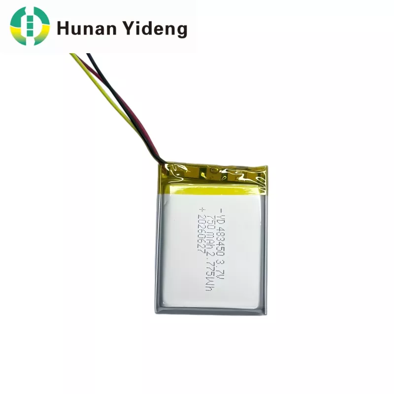3.7V 750mAh 483447 High Capacity Small Lithium Polymer Rechargeable Lipo Battery