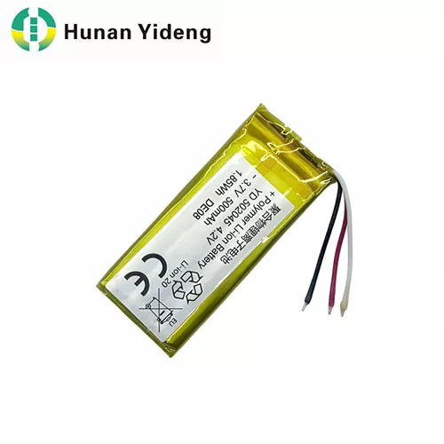 502045 with UL1642 Certification 500mah Li Polymer Battery
