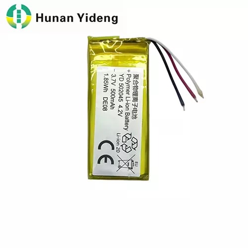 502045 with UL1642 Certification 500mah Li Polymer Battery