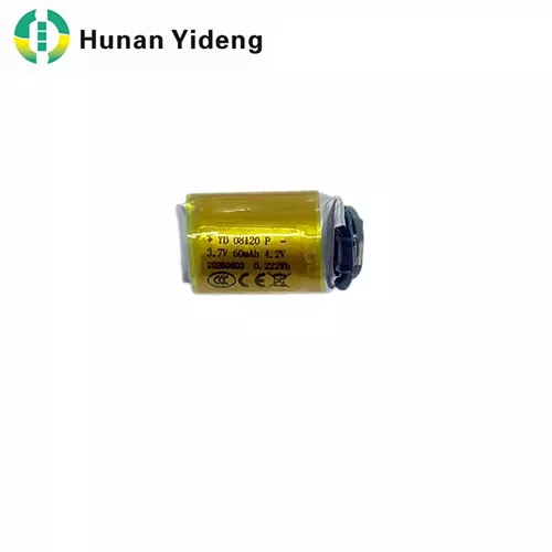 08120 3.8V 60mAh Rechargeable Pouch Polymer Li-ion Battery